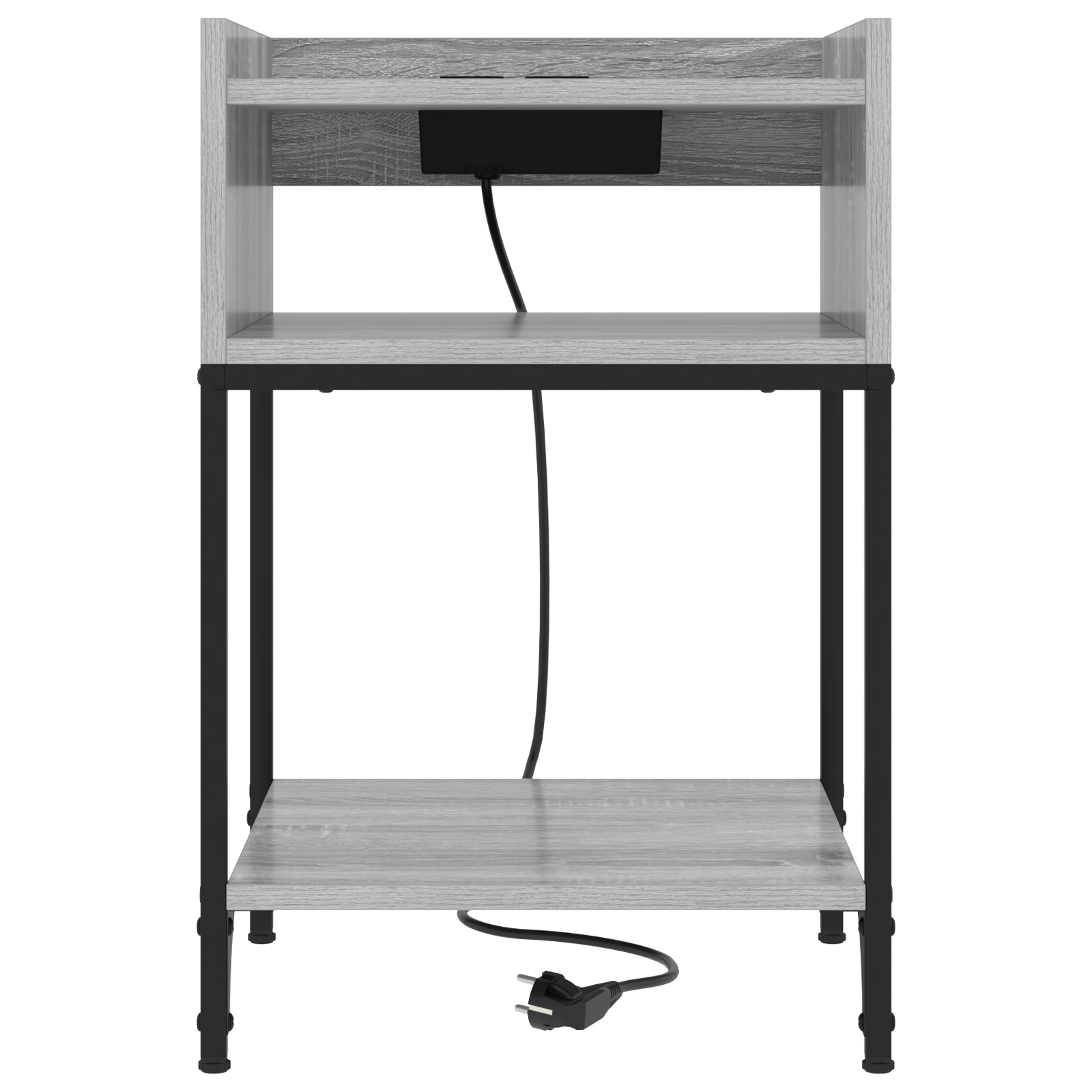 Bedside kasten 2 pcs Grijs sonoma 40 x 40 x 61 cm Bewerkt hout
