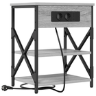 Nachtkastje 41x31x51 cm grijs sonoma bewerkt hout