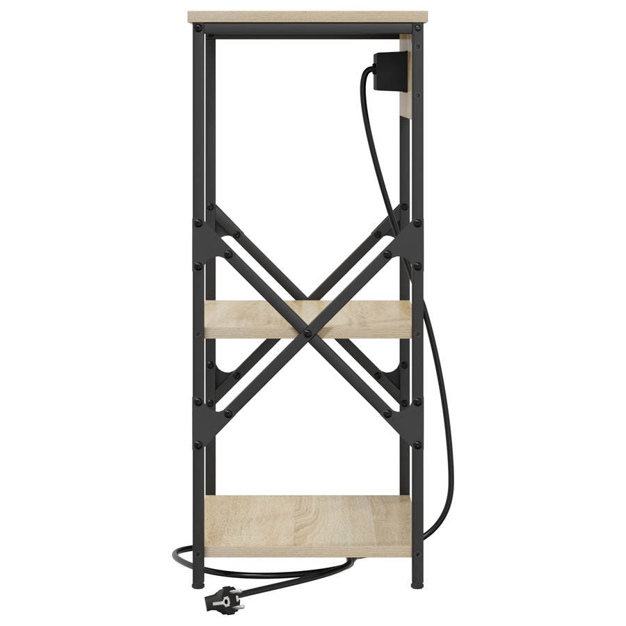 Nachtkastje met plank Sonoma eiken 41 x 31 x 76 cm Bewerkt hout