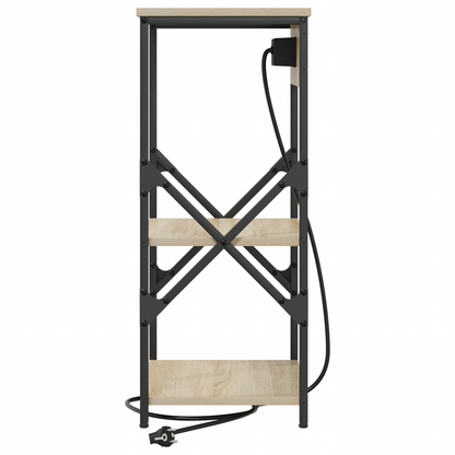 Bedside kasten 2 pcs Sonoma eiken 41 x 31 x 76 cm Bewerkt hout