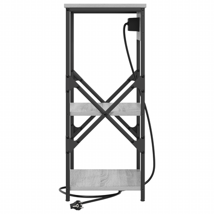 Nachtkastje met plank Grijs sonoma 41 x 31 x 76 cm Bewerkt hout