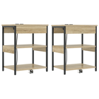 Nightstand 2 pcs Sonoma Oak 41 x 31 x 51 cm Engineered Wood