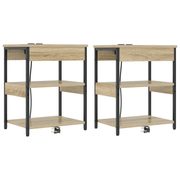 Nachtkastje 2 stuks Sonoma Eiken 41x31x51 cm