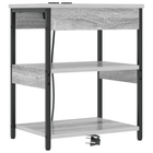 Nachtkastje grijs sonoma 41x31x51 cm bewerkt hout