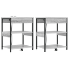 Bedside cabinet 2 pcs Grey Sonoma 41 x 31 x 51 cm Engineered wood