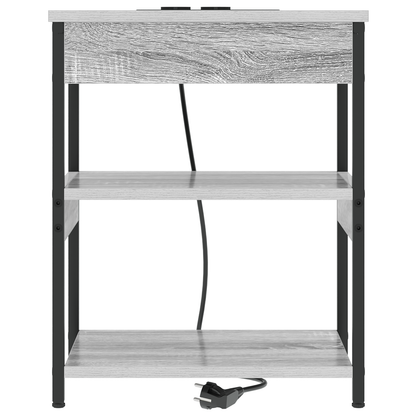 Bedside kasten 2 pcs Grijs sonoma 41 x 31 x 51 cm Bewerkt hout