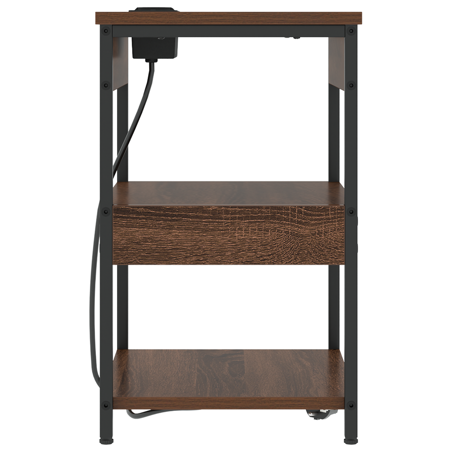 Bedside kasten 2 pcs bruin eikenkleur 41 x 31 x 51 cm