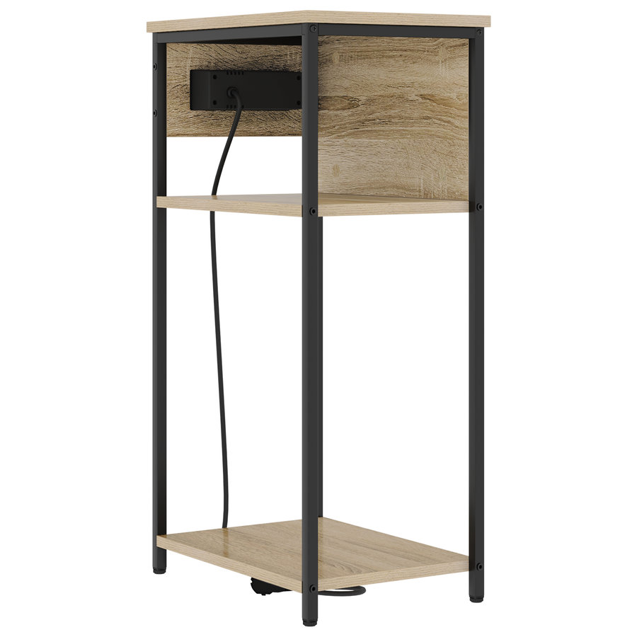 Nachtkastje Sonoma eiken 28.1 x 40.9 x 75 cm Bewerkt hout