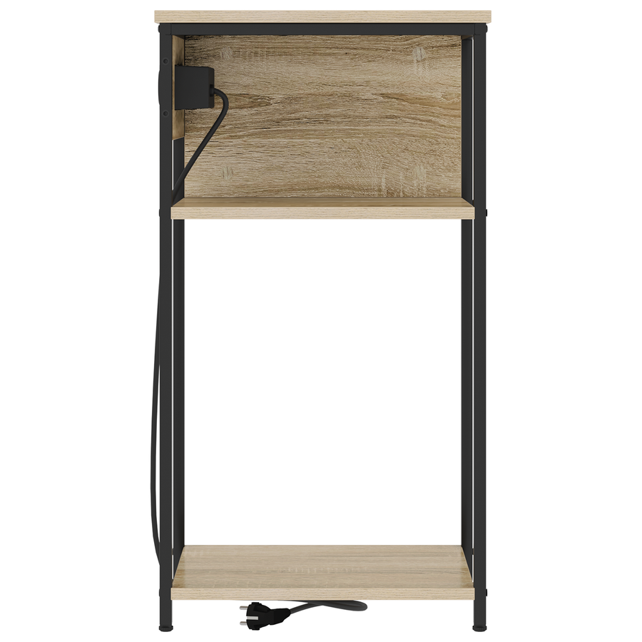 Nachtkastje Sonoma eiken 28.1 x 40.9 x 75 cm Bewerkt hout