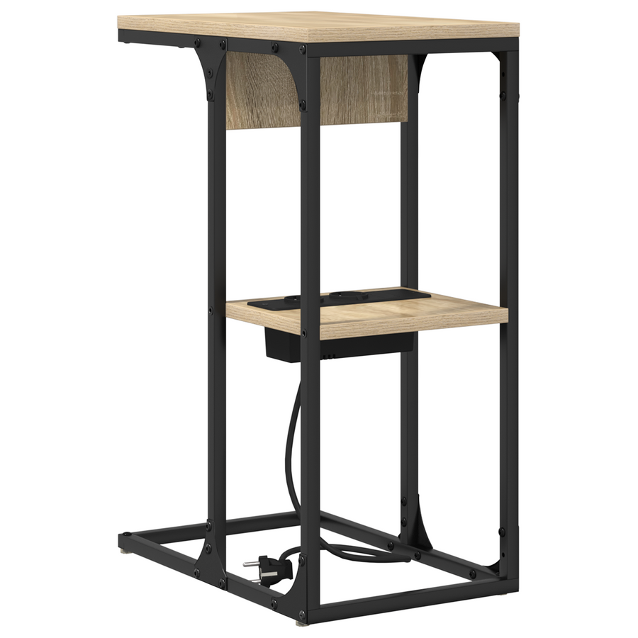 Nachtkastje Sonoma eiken 41.5 x 26 x 60.5 cm Bewerkt hout