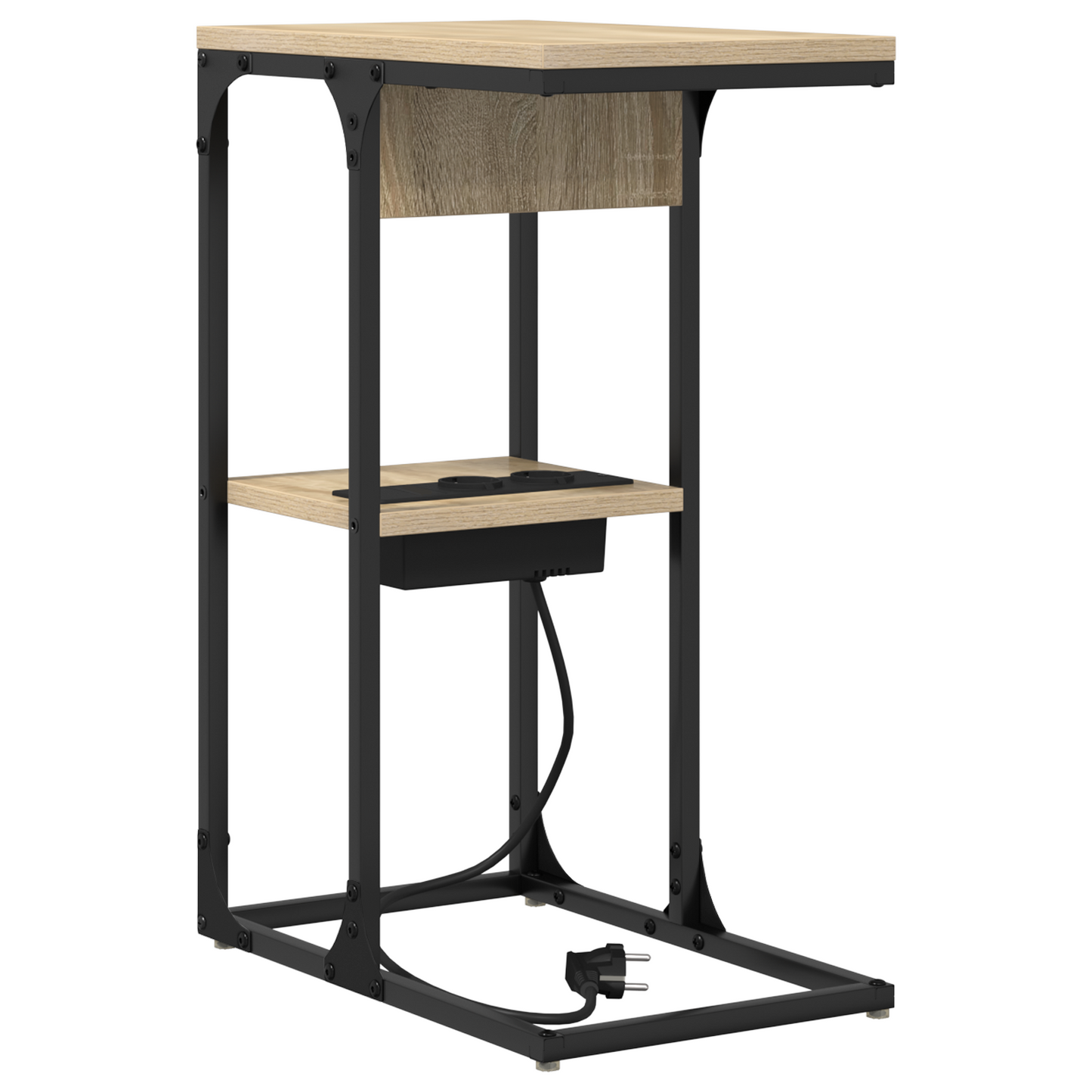 Nachtkastje Sonoma eiken 41.5 x 26 x 60.5 cm Bewerkt hout