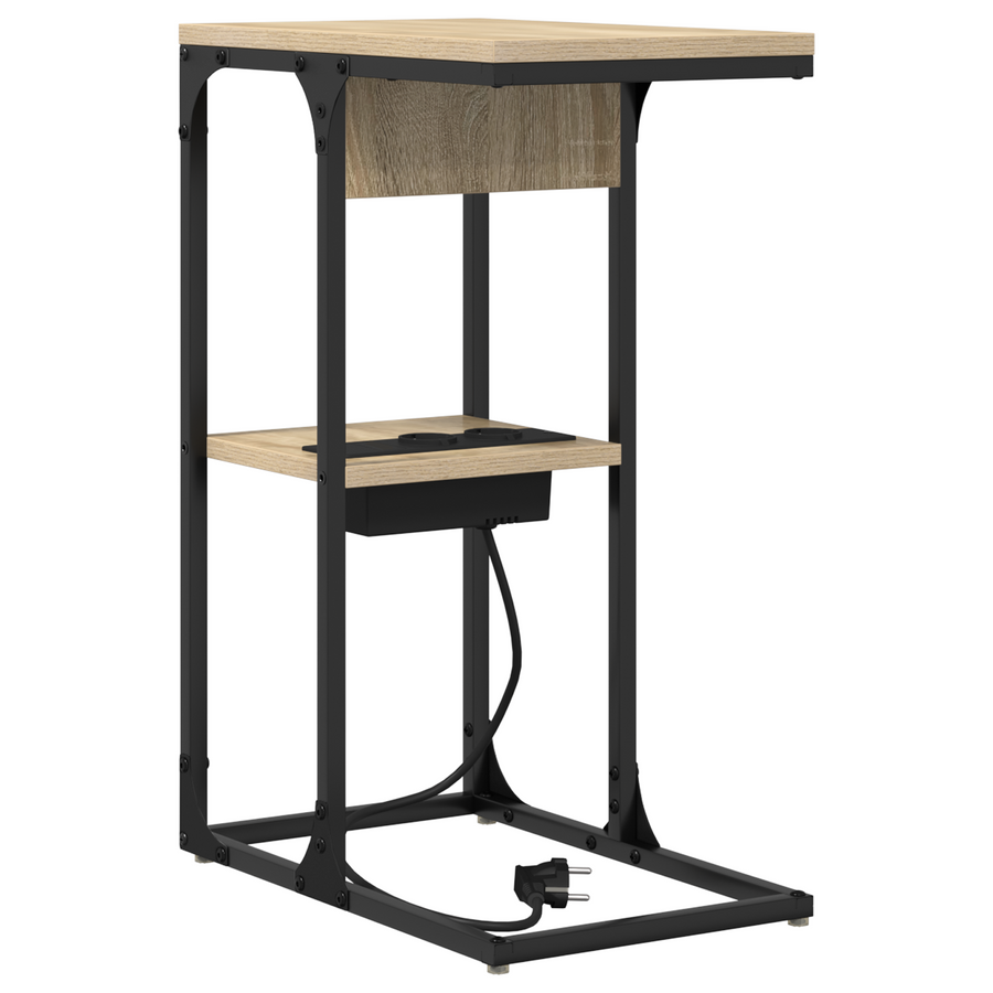 Nachtkastje Sonoma eiken 41.5 x 26 x 60.5 cm Bewerkt hout
