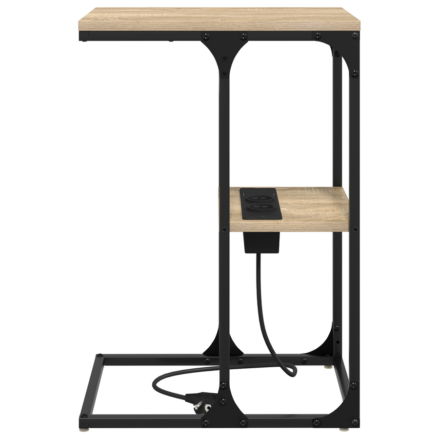 Nachtkastje Sonoma eiken 41.5 x 26 x 60.5 cm Bewerkt hout