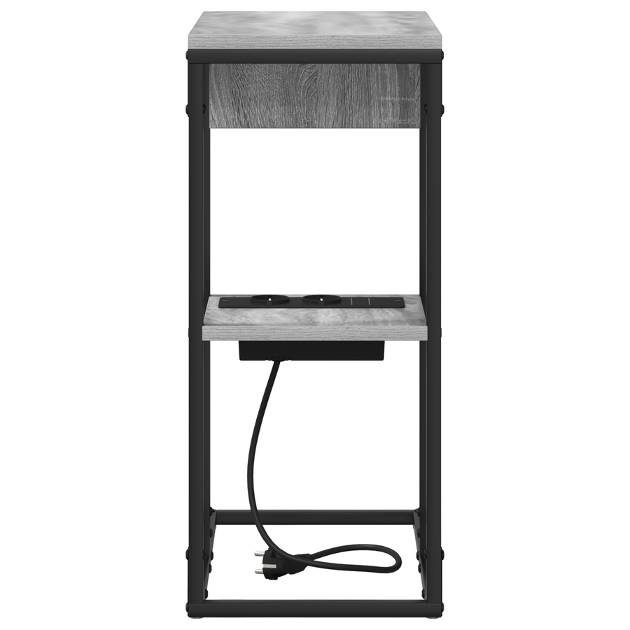 Nachtkastje Grijs sonoma 41.5 x 26 x 60.5 cm Bewerkt hout