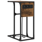 Bedside table Smoked oak 41.5 x 26 x 60.5 cm Engineered wood