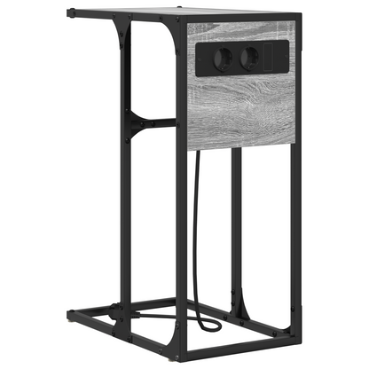 Nachtkastje Grijs sonoma 41.5 x 26 x 60.5 cm Bewerkt hout