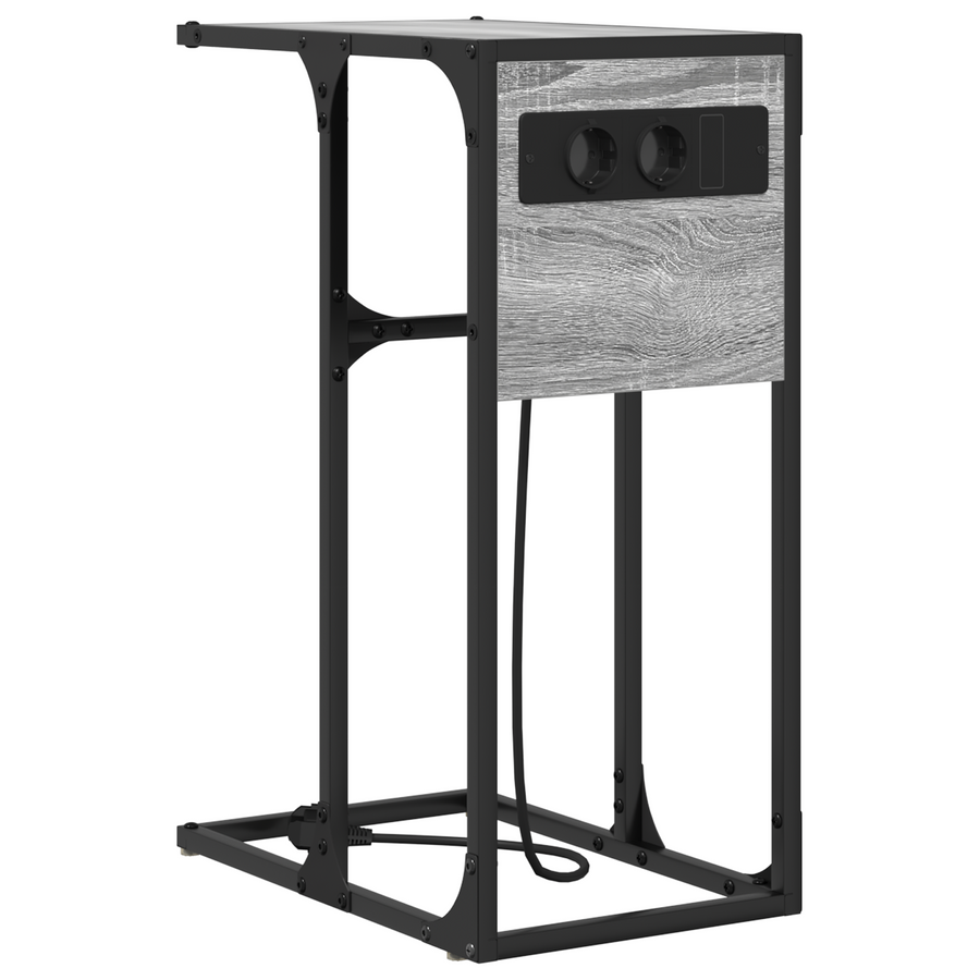 Nachtkastje Grijs sonoma 41.5 x 26 x 60.5 cm Bewerkt hout