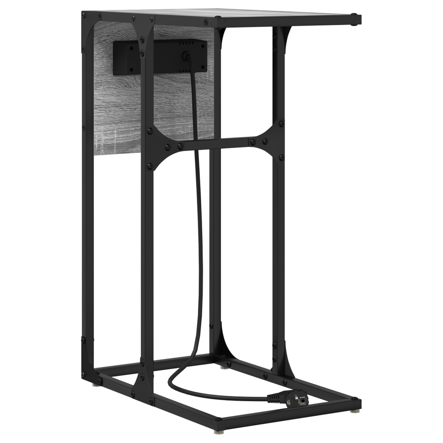 Nachtkastje Grijs sonoma 41.5 x 26 x 60.5 cm Bewerkt hout