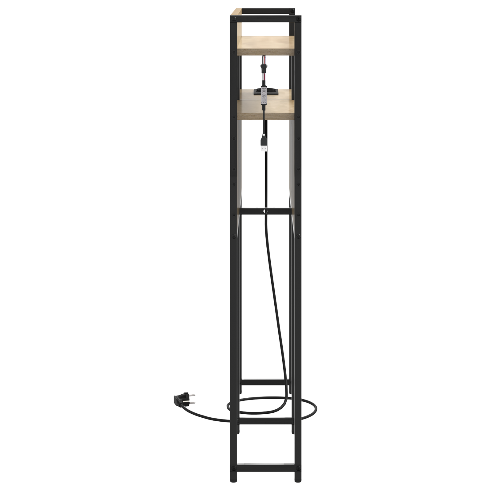 Opberghoofdbord Sonoma eiken 90 cm Bewerkt hout