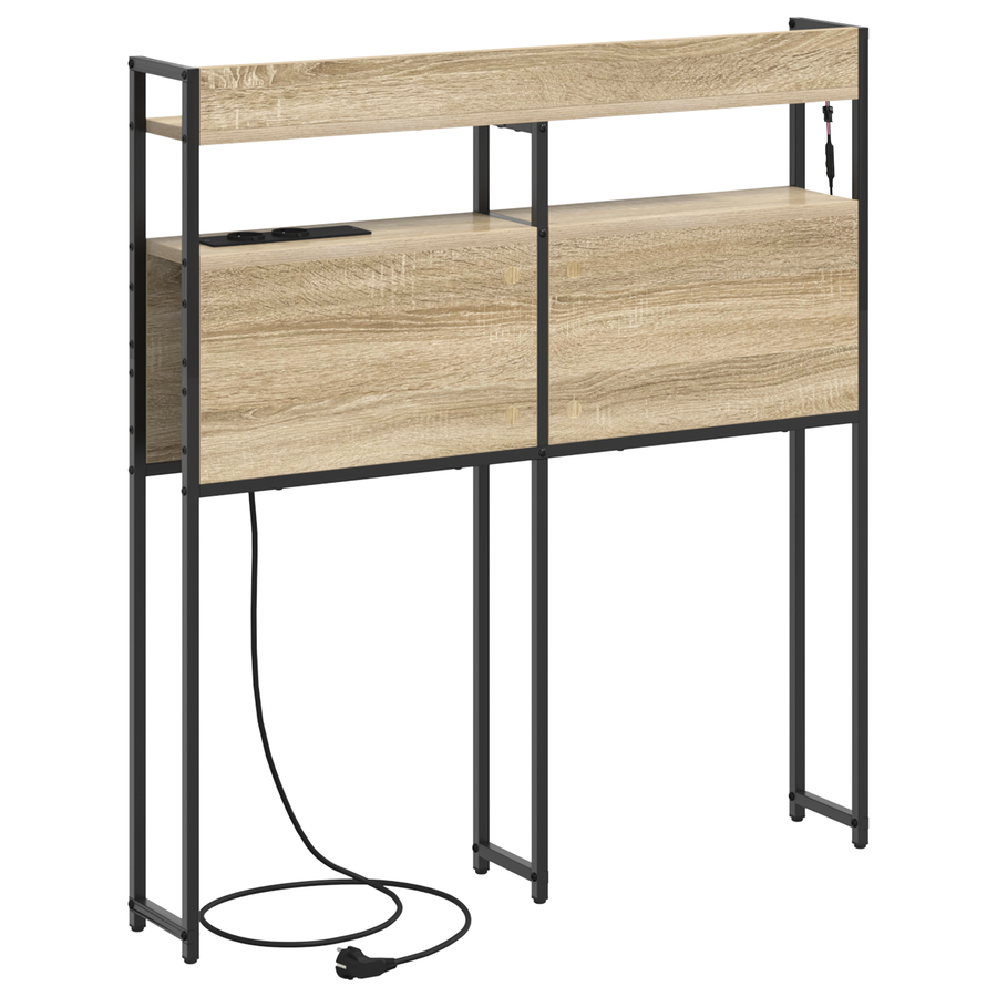 Opberghoofdbord Sonoma eiken 100 cm Bewerkt hout