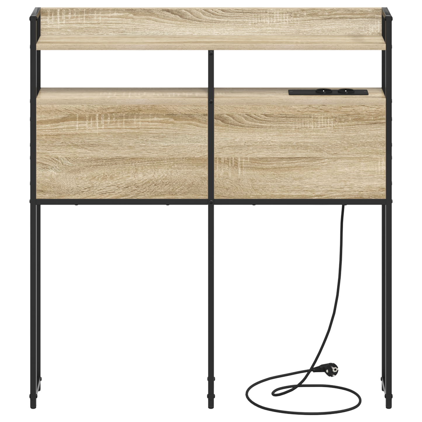 Opberghoofdbord Sonoma eiken 100 cm Bewerkt hout
