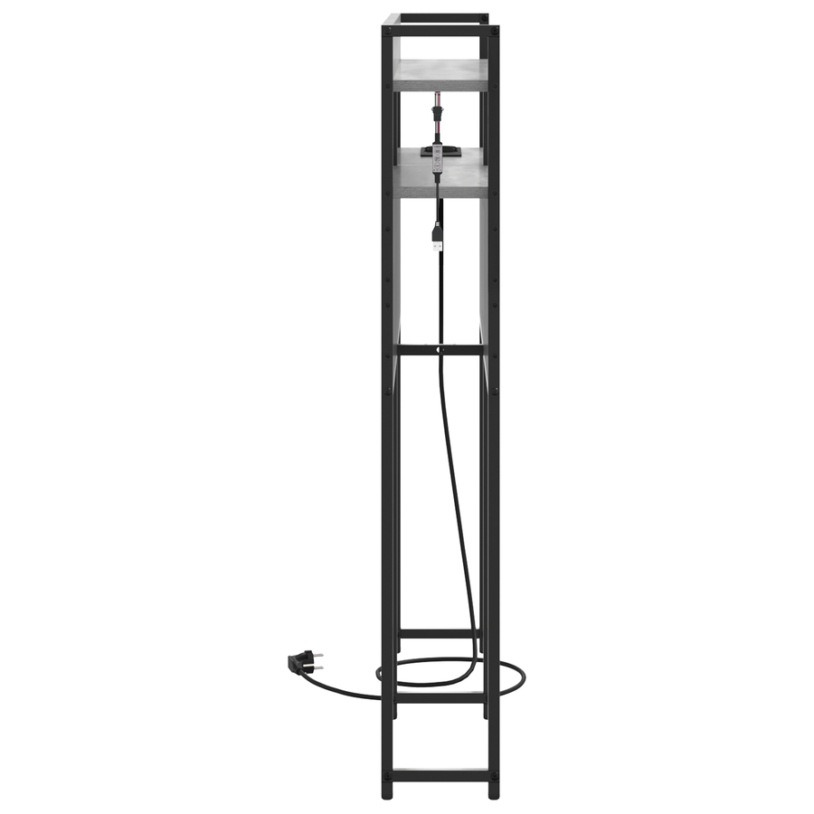 Opberghoofdbord Grijs sonoma 100 cm Bewerkt hout