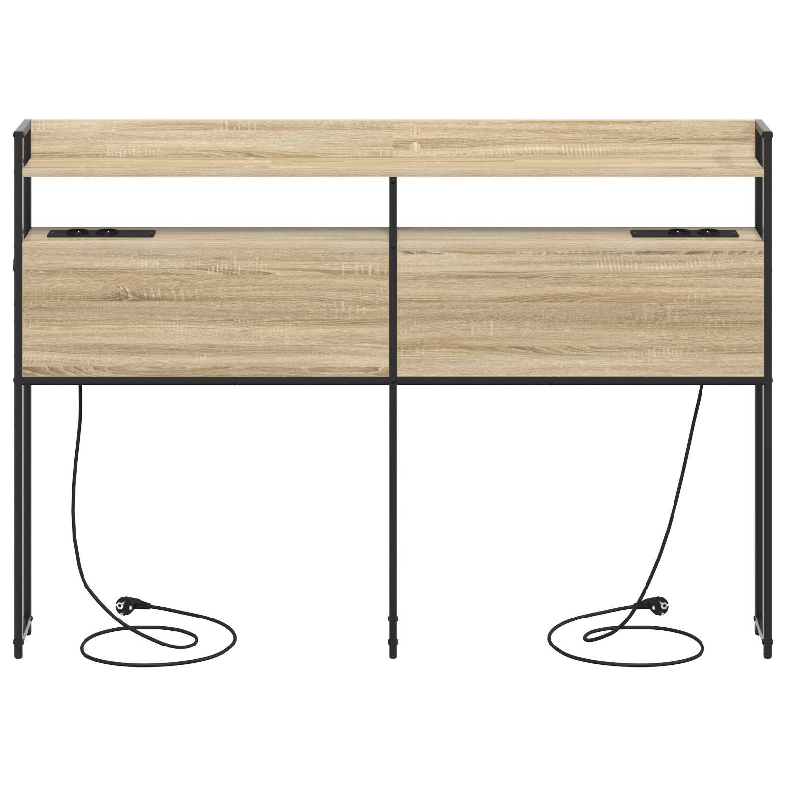 Opberghoofdbord Sonoma eiken 150 cm Bewerkt hout