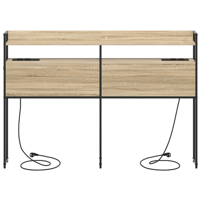 Opberghoofdbord Sonoma eiken 150 cm Bewerkt hout