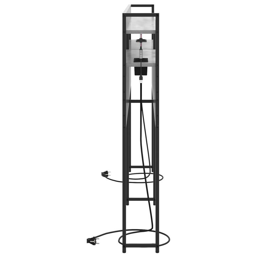 Opberghoofdbord Grijs sonoma 200 cm Bewerkt hout