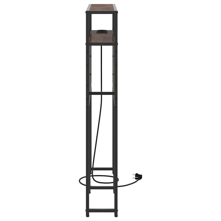 Opberghoofdbord bruin eikenkleur 80 cm Bewerkt hout