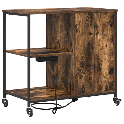 Kantoor kast Gerookt eiken 76 x 41 x 72 cm Bewerkt hout