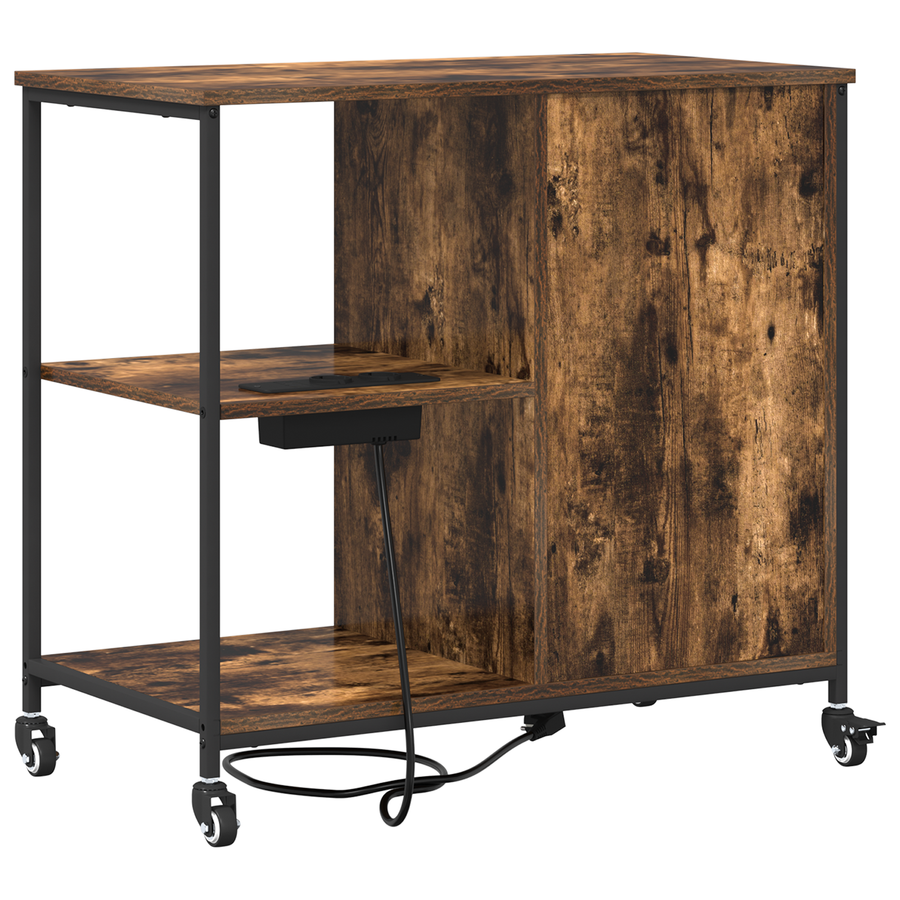 Kantoor kast Gerookt eiken 76 x 41 x 72 cm Bewerkt hout