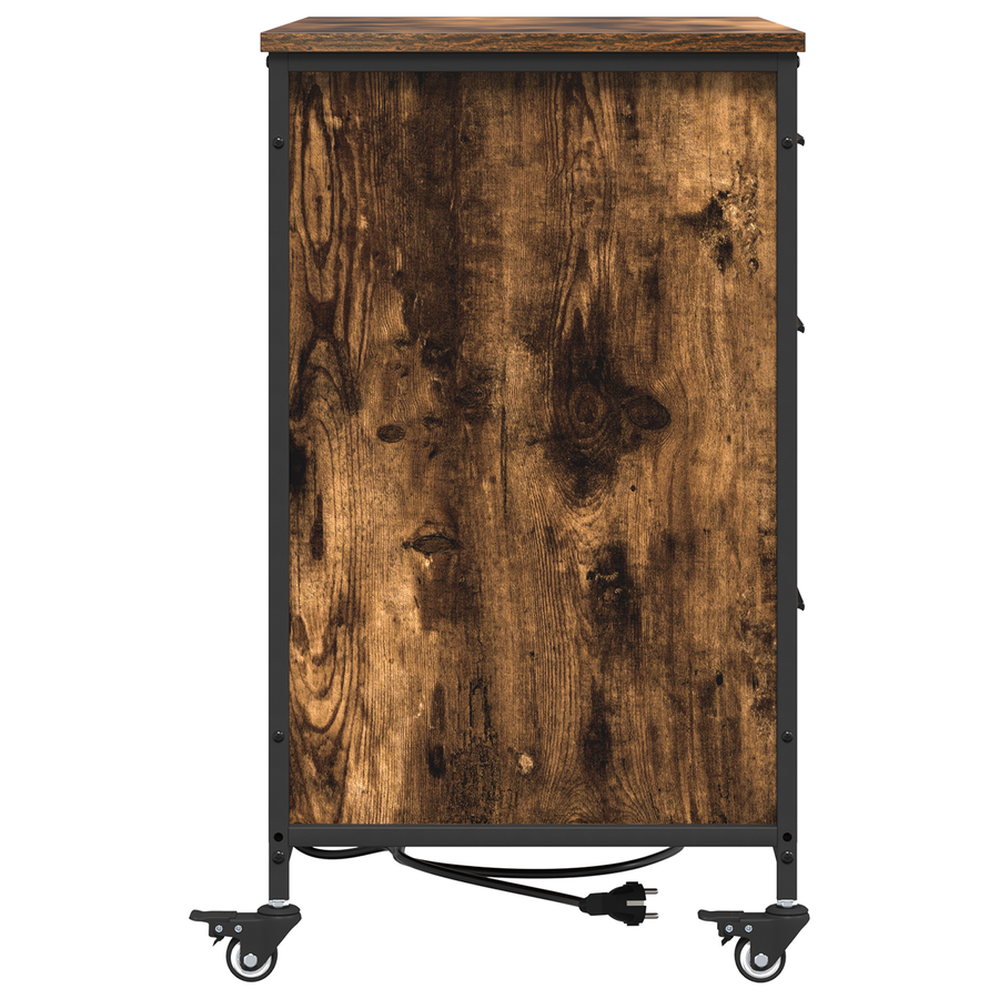 Kantoor kast Gerookt eiken 76 x 41 x 72 cm Bewerkt hout