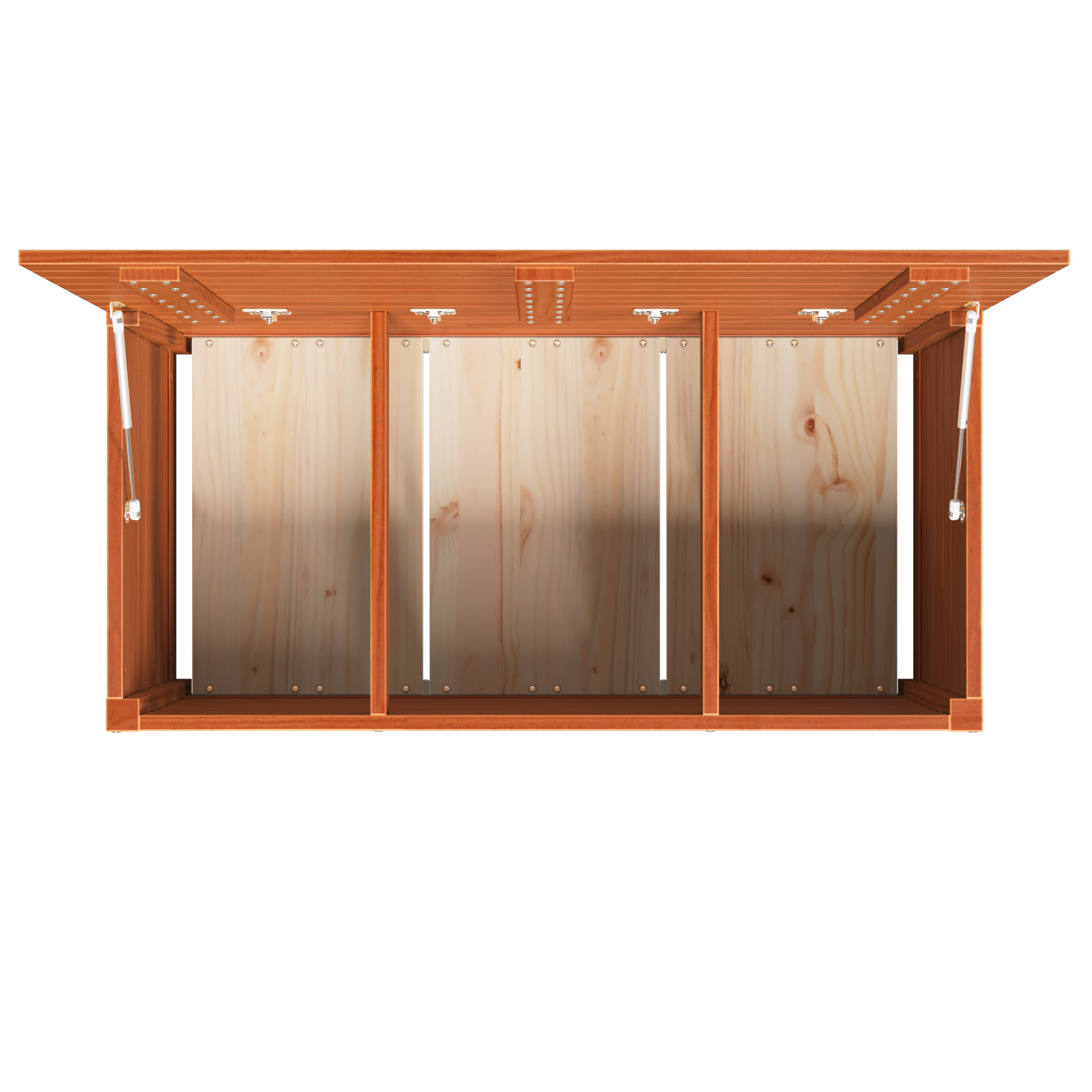 Tuinopslagdoos Wasbruin 101 x 50.5 x 46.5 cm Massief grenenhout