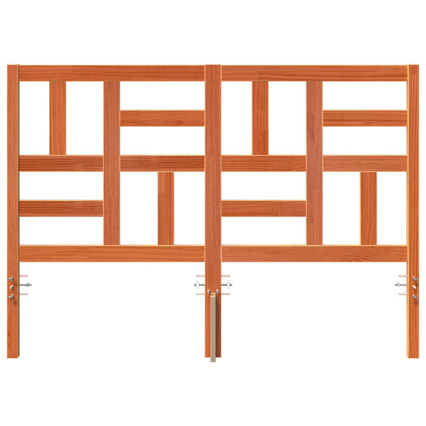 Bed Hoofdbord Wasbruin 145.5 x 4 x 104 cm Massief grenenhout