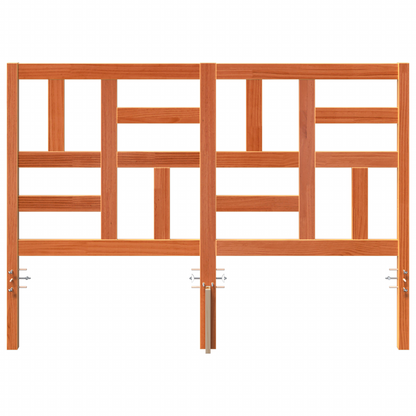 Bed Hoofdbord Wasbruin 145.5 x 4 x 104 cm Massief grenenhout