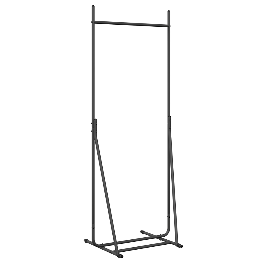 Kledingrek Zwart 62x48x158 cm Gegalvaniseerd Staal