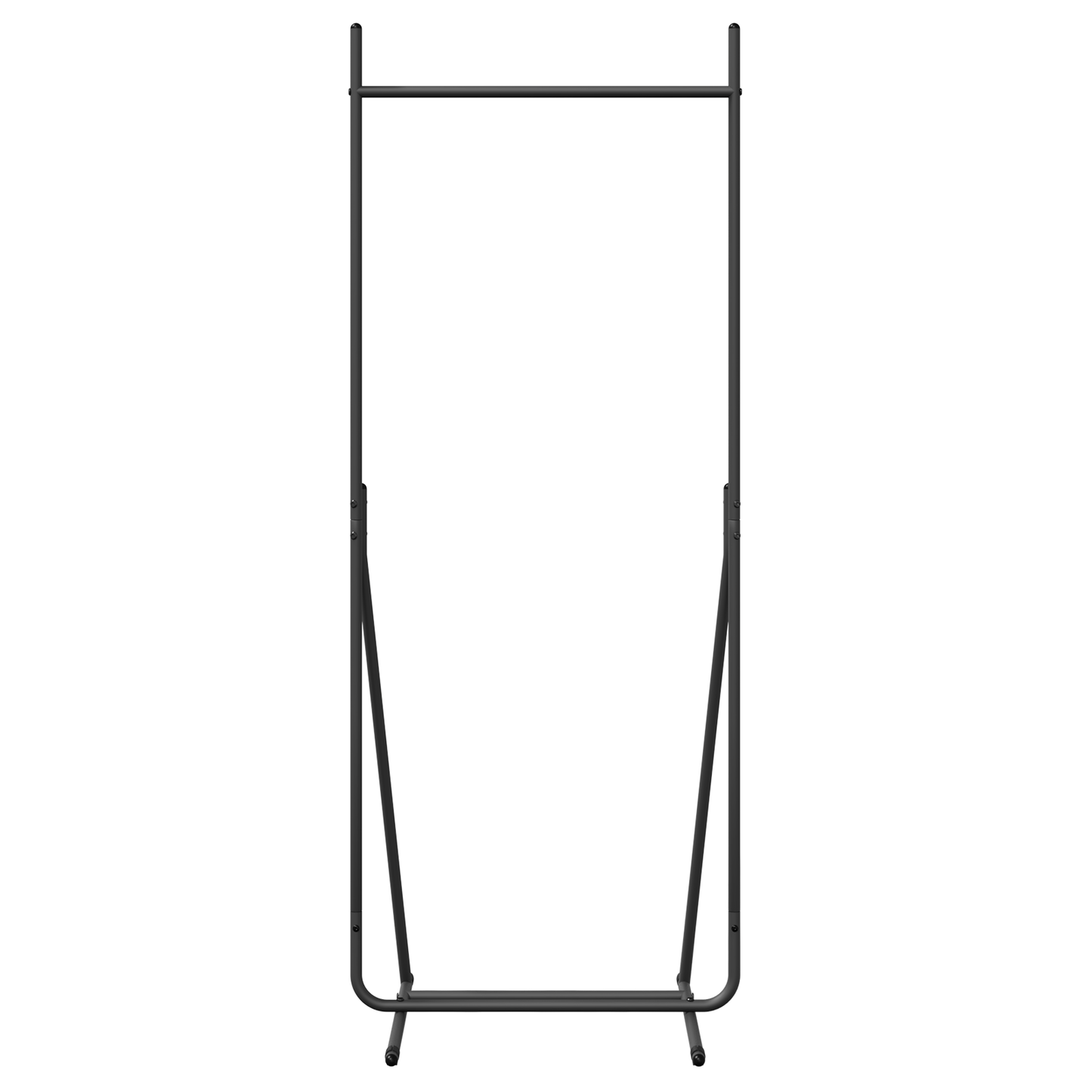 Kledingrek Zwart 62x48x158 cm Gegalvaniseerd Staal