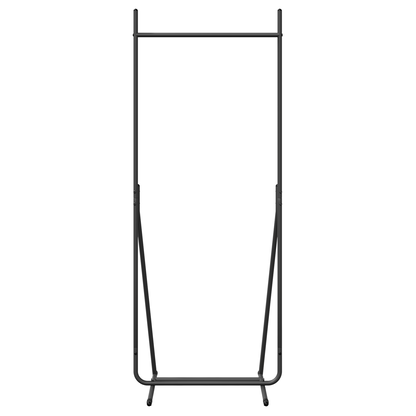 Kledingrek Zwart 62x48x158 cm Gegalvaniseerd Staal