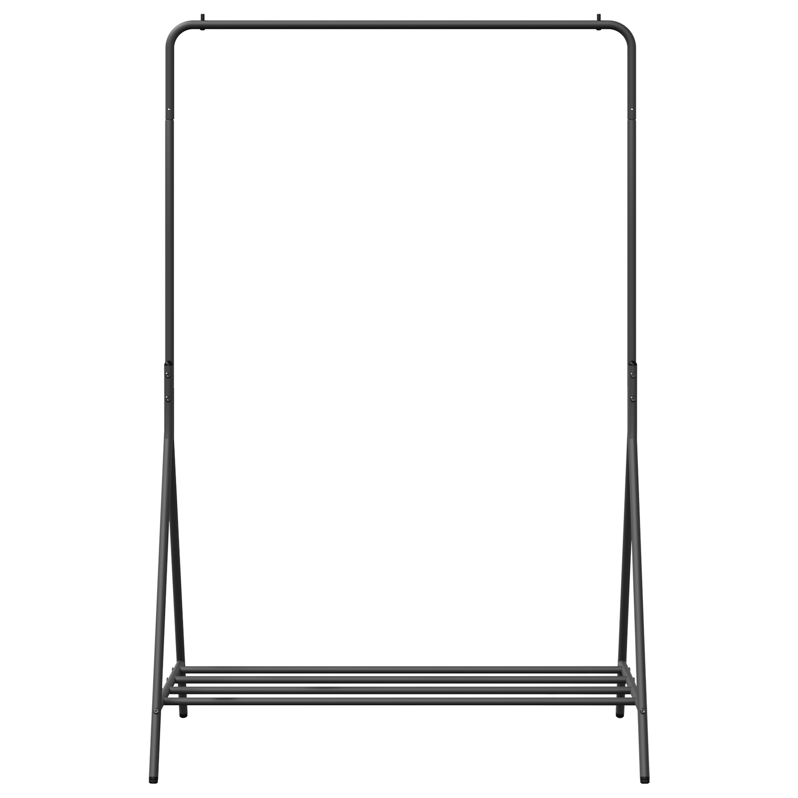 Kledingrek Zwart 100x56x154 cm van Gegalvaniseerd Staal