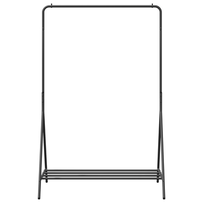 Kledingrek Zwart 100x56x154 cm van Gegalvaniseerd Staal