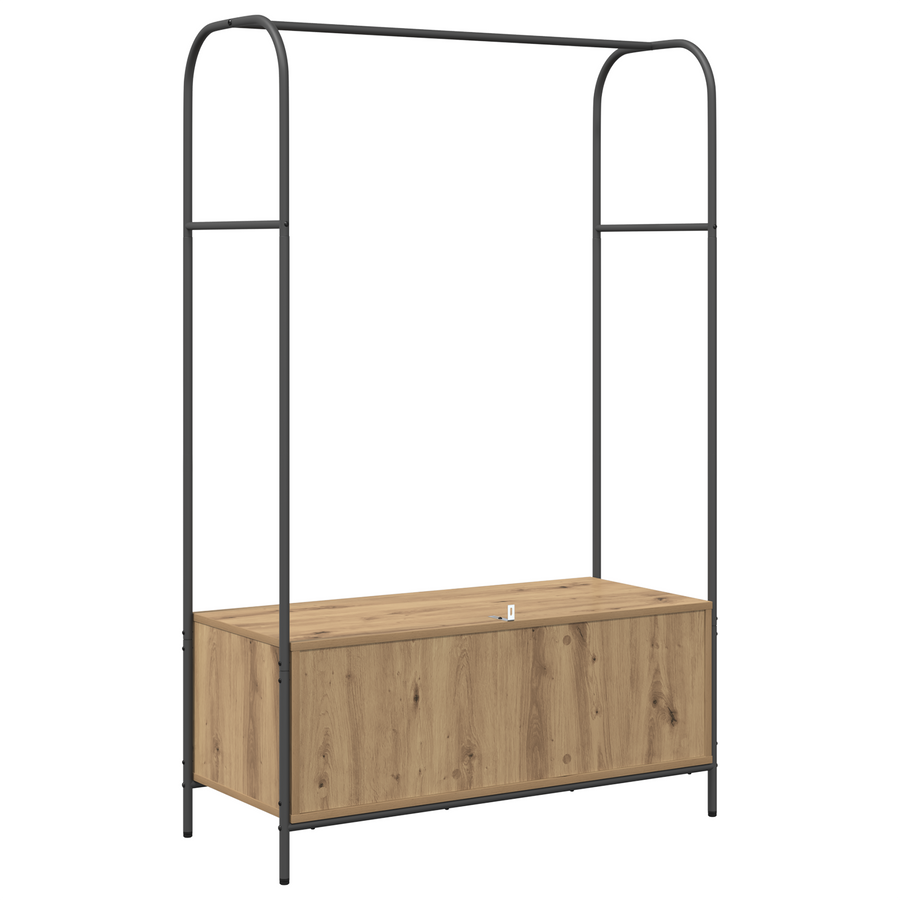 Kledingrek met Planken van Artisan Eiken 100x44x160 cm