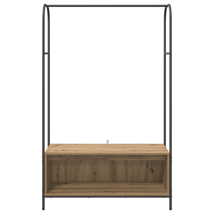 Kledingrek met Planken van Artisan Eiken 100x44x160 cm