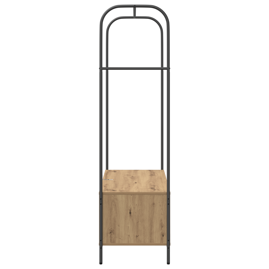 Kledingrek met Planken van Artisan Eiken 100x44x160 cm