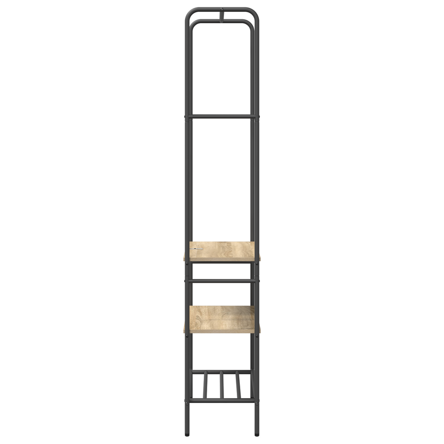 Kledingrek met planken met plank Sonoma eiken 60 x 30 x 171 cm