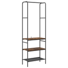 Clothing Rack Smoked Oak 60 x 30 x 171 cm Engineered Wood
