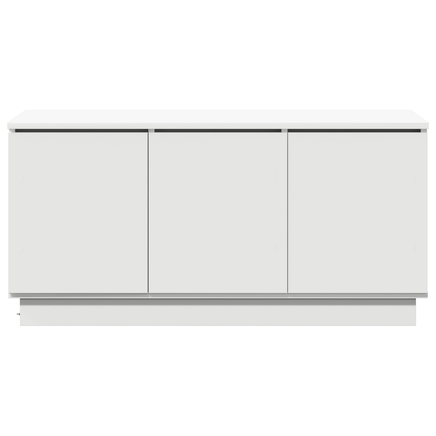 Tv-Kast Met Led-Striplichten 100 X 38 X 49 Cm Bewerkt Hout Wit