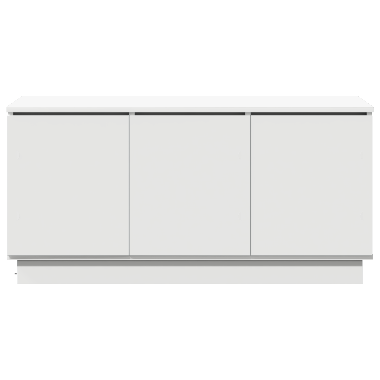 Tv-Kast Met Led-Striplichten 100 X 38 X 49 Cm Bewerkt Hout Wit