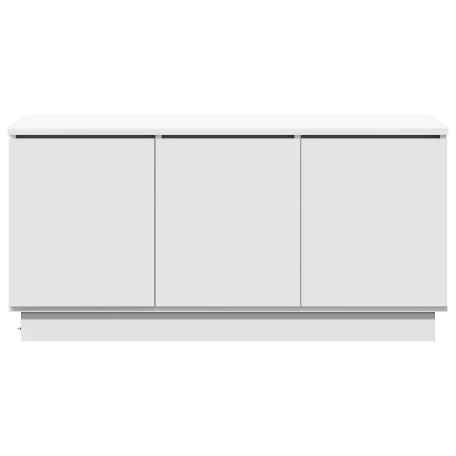 Tv-Kast Met Led-Striplichten 100 X 38 X 49 Cm Bewerkt Hout Wit