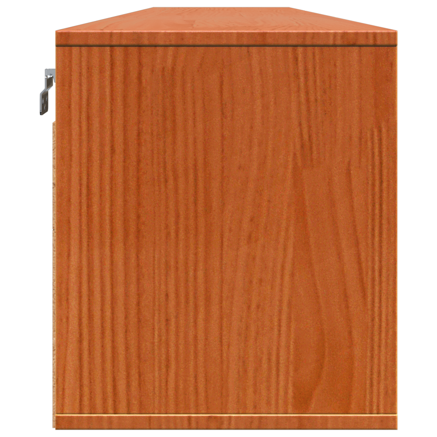 Wandkasten 2 pcs Wasbruin 100 x 30 x 35 cm Massief grenenhout